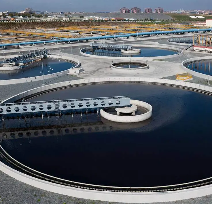 Biological Wastewater Treatment Plant pools and treatment